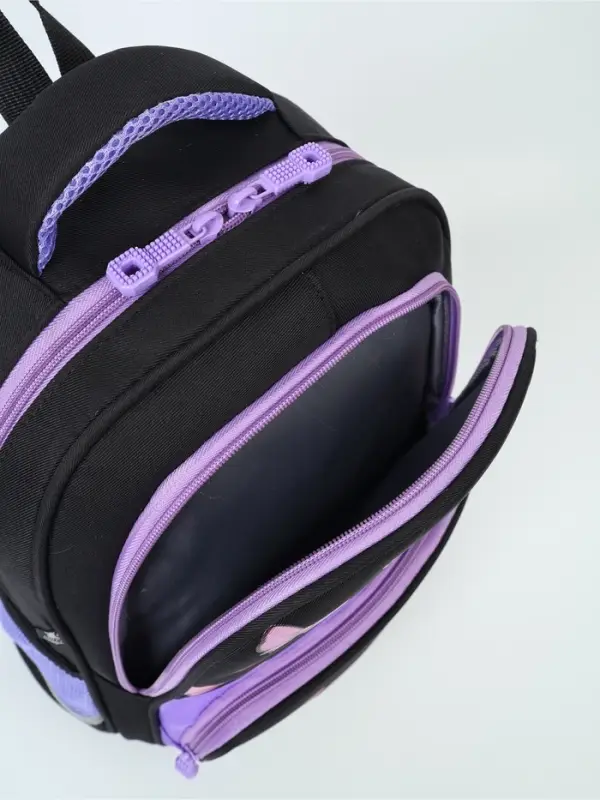 Ранец с эргономичной спинкой текстильный "Бантик"