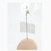 Подставка под ценник, фото &laquo;Прищепка&raquo;, с зажимом, 2.5&times;2.5&times;11 см, цвет серебро