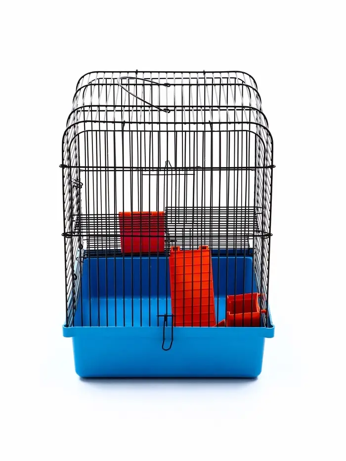 Клетка для грызунов "Мини" двухярусная, 29 x 25 х 32 см, синий Клетка для грызунов "Мини" двухярусная, 29 x 25 х 32 см, синий