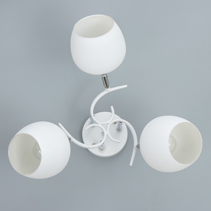 Люстра Люстра "Ава" 3хЕ27 40Вт бело-хромовый 50х50х27 см BayerLux