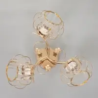 Люстра &laquo;Переливы&raquo; 3&times;40 Вт Е27 золото