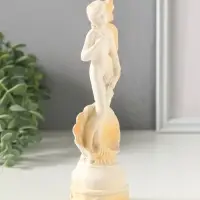 Фигурка гипс &laquo;Венера&raquo;, 17&times;5 см, белая с позолотой