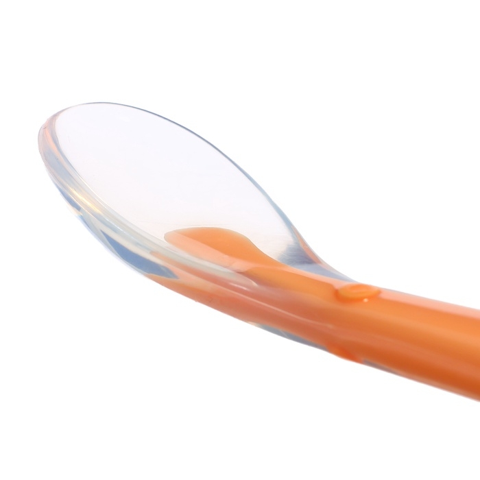 Ложка детская, для первого прикорма, в контейнере, оранжевая Ложка детская, для первого прикорма, в контейнере, оранжевая