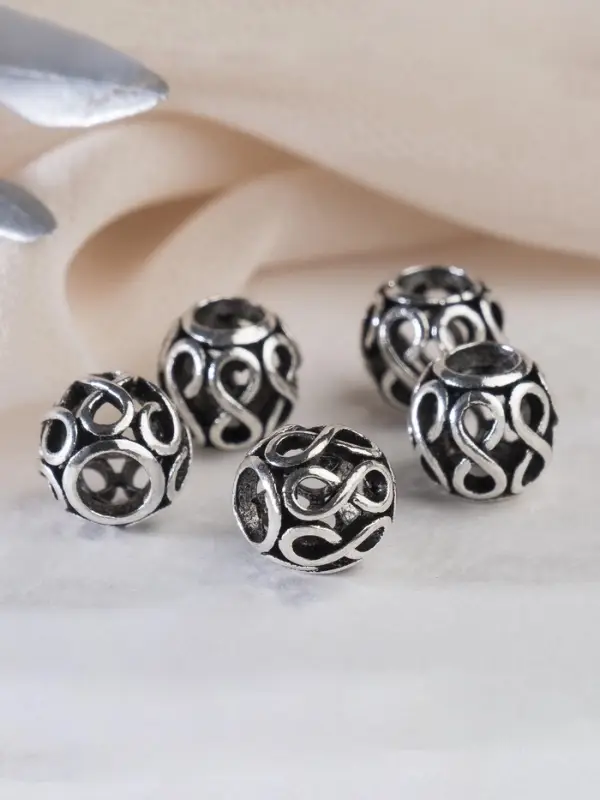 Шарм разделитель для бусин «Бесконечность», цвет серебро Шарм разделитель для бусин «Бесконечность», цвет серебро