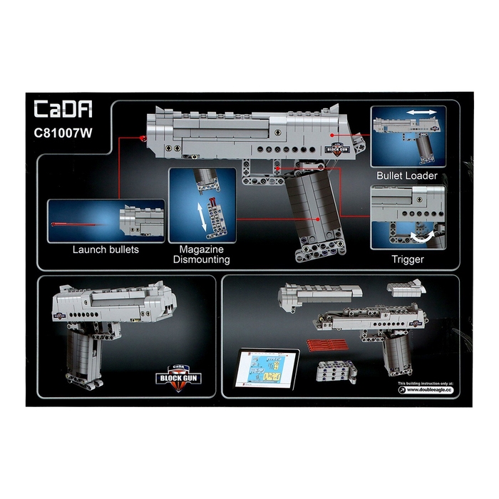 Конструктор техно «Пистолет», 307 деталей, 5 пуль, стреляет Конструктор техно «Пистолет», 307 деталей, 5 пуль, стреляет