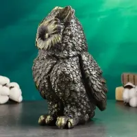 Копилка для денег &laquo;Сова большая&raquo;, гипс, чёрно-золотая, 27 см