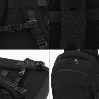 Рюкзак школьный, 2 отделения, 4 кармана, водонепроницаемое дно, 27&times;13&times;38.5 см, чёрный