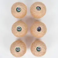 Нитки вязальные "Ирис" 150м/25г 100% мерсеризованный хлопок Набор 6шт (5902)