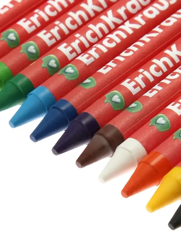 Восковые мелки 8 цветов, ErichKrause Jolly Friends, круглые