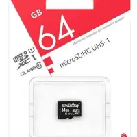Micro SD 64GB Smart Buy class 10 (без адаптера)
