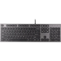 Клавиатура A4 KV-300H серый/черный USB slim