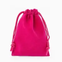 Набор мешочков бархатных 50 шт. , 7&times;9 см, ярко-розовый