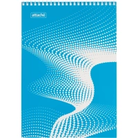 Блокнот А4,40л,клетка,метал.гребень,цв.обложка Forma