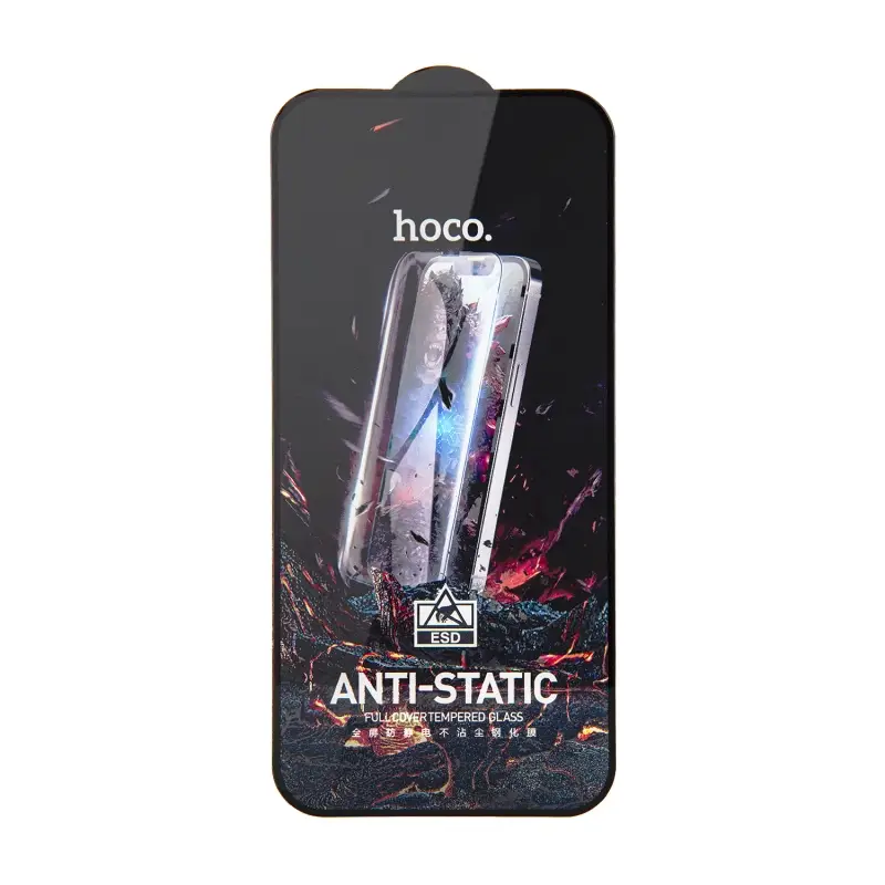 Защитное стекло iPh 15 Plus/iPh 16 Plus Full Screen Anti-Static G10 Hoco Black без уп. (25 шт./уп) Защитное стекло iPh 15 Plus/iPh 16 Plus Full Screen Anti-Static G10 Hoco Black без уп. (25 шт./уп)
