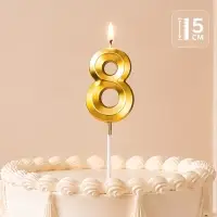 Свеча для торта, цифра &laquo;8&raquo;, 11.5&times;2.3 см