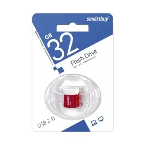 USB накопитель 32 GB USB 2.0 Smart Buy LARA Red (SB32GBLARA-R)