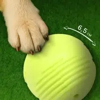 Мяч для собак &laquo;Суперпес&raquo;, 6.5 см, рифленый, TPR, жёлтый