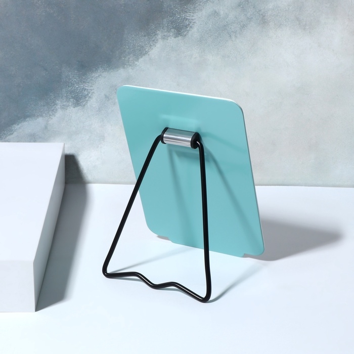 Зеркало настольное, 10 × 14 см, цвет бирюзовый Зеркало настольное, 10 × 14 см, цвет бирюзовый