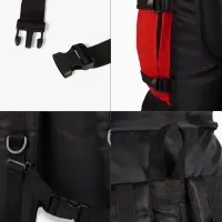 Рюкзак туристический, 90 литров, 6 наружных карманов, шнуровка, красный