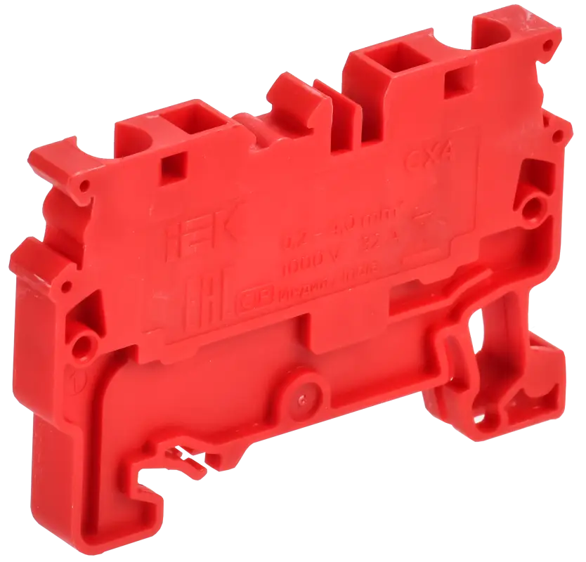 ARMAFIX Клемма пружинная CX4 проходн. красная IEK