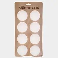 Форма для муссовых десертов и выпечки KONFINETTA &laquo;Шарики&raquo;, 29.7&times;17.4&times;3.7 см, 8 ячеек, силикон, белая