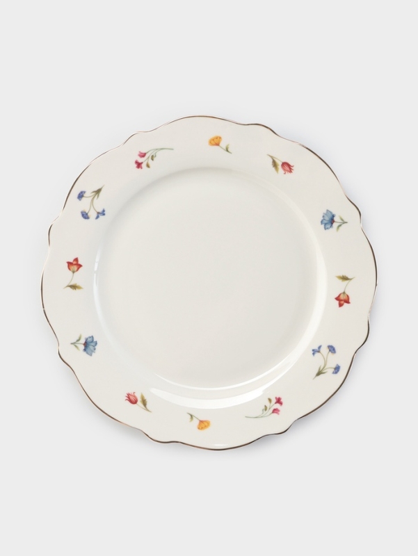 Тарелка WY Flowers song, d=20 см, фарфор, белая Тарелка WY Flowers song, d=20 см, фарфор, белая