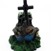 Декор для аквариума &laquo;Корабль с мачтой&raquo;, 12&times;5.5&times;9.5 см