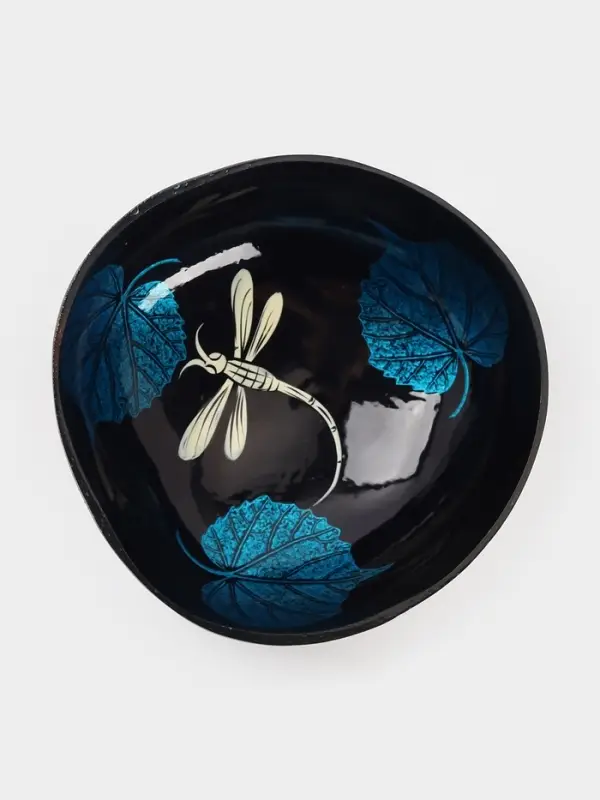 Чаша &laquo;Стрекоза&raquo;, 14&times;14&times;6 см, кокос