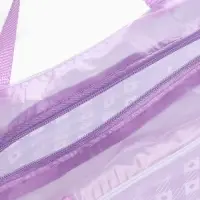 Косметичка - сумка на молнии, с ручками, для бассейна, с рисунком, фиолетовая