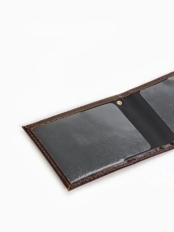 Обложка на удостоверение, с гербом РФ, коричневая