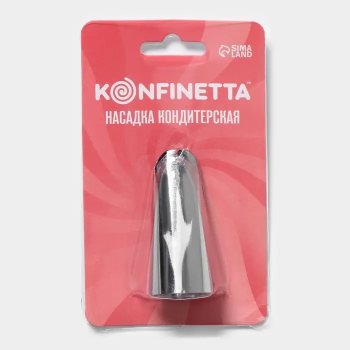 Насадка кондитерская KONFINETTA «Лепесток», d=2.5 см, выход d=1.4 см, нержавеющая сталь Насадка кондитерская KONFINETTA «Лепесток», d=2.5 см, выход d=1.4 см, нержавеющая сталь
