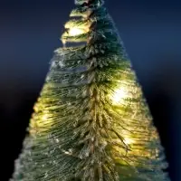 Фигура светодиодная &laquo;Ёлка зелёная&raquo; 30 см, 20 LED, от батареек AG13&times;3, свечение тёплое белое