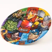 Тарелка одноразовая бумажная &laquo;С Днем Рождения!&raquo;, 18 см, Мстители
