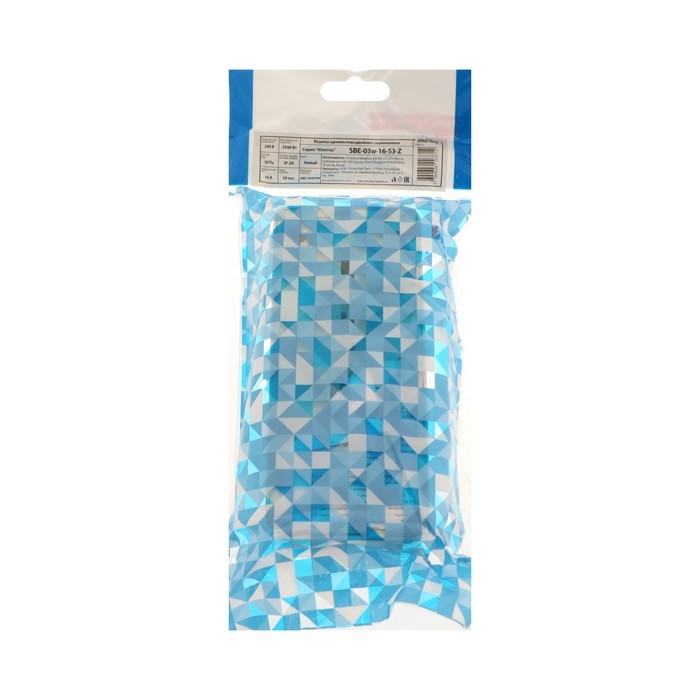 Розетка Smartbuy "Юпитер", 16 А, трехместная, открытая, с з/к, белая