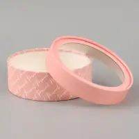 Коробка подарочная с окном &laquo;Цветы&raquo;, 16&times;16&times;5 см, круглая