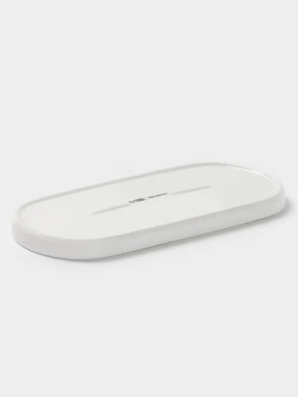 Блюдо сервировочное Magistro White Snow, 24.5&times;11&times;1.5 см, фарфор, белое