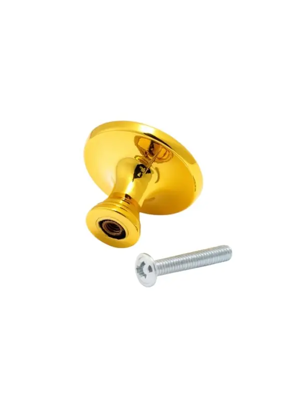Ручка кнопка CAPPIO RK004, d=30 мм, золото, набор 10 шт.