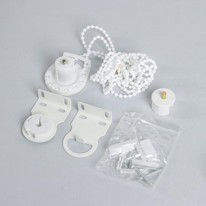 Штора рулонная &laquo;Ветви&raquo;, блэкаут, 90&times;200 см, цвет белый