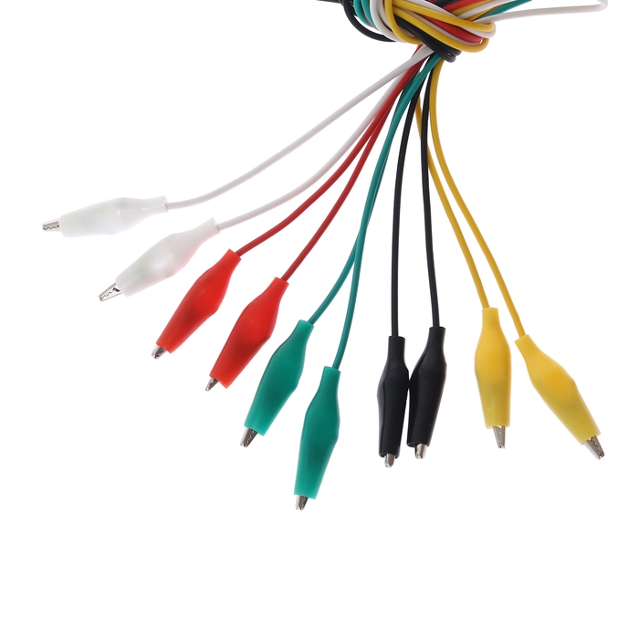 Провод-тестер с зажимом, 30 см, R8, набор 10 шт Провод-тестер с зажимом, 30 см, R8, набор 10 шт