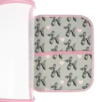 Папка для труда А4 Bubble heart, молния вокруг/откидная планка