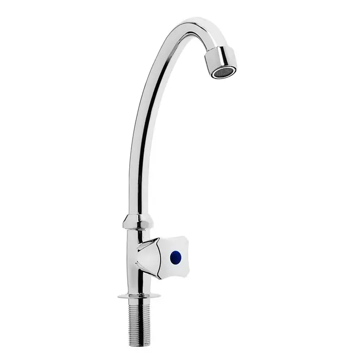 Моносмеситель ZEIN Z85, кран-букса 1/2", без подводки, хром