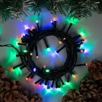 Гирлянда &laquo;Нить&raquo; 5 м, IP20, тёмная нить, 50 LED, 8 режимов, 220 В, свечение мульти