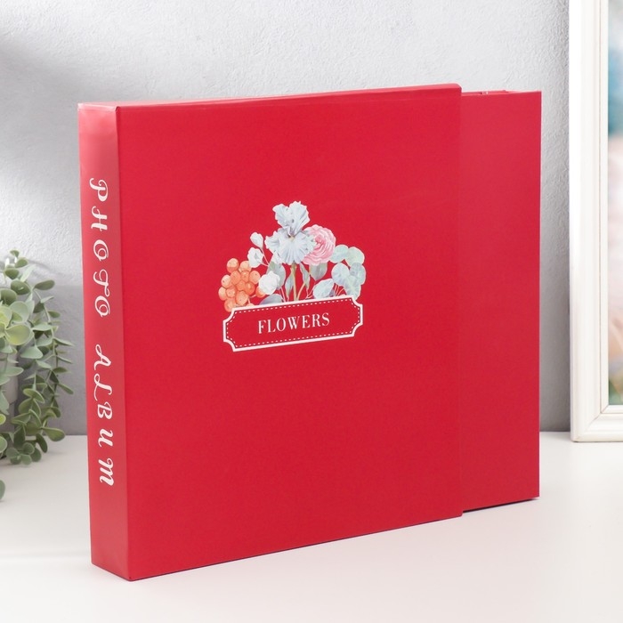 Фотоальбом на 500 фото 10х15 см Фотоальбом на 500 фото 10х15 см "Полевые цветы" в коробке МИКС 33,5х30,5х6 см