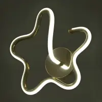 Бра настенное BayerLux Valentina, 14 Вт, LEd, 4000-6000К, золото, 25&times;25&times;13 см