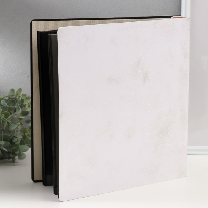 Фотоальбом магнитный 20 листов Фотоальбом магнитный 20 листов "Бокал вина и розы" дерево, стразы 34х4х33 см