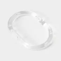 Кольца для штор Доляна, в ванную, пластик, 12 шт., 5.9&times;3.9 см, прозрачные