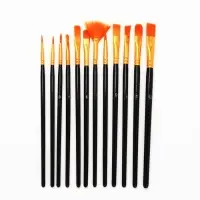 Набор кистей синтетика, 12 шт