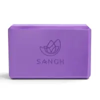 Блок для йоги Sangh, 23&times;15&times;8 см, фиолетовый
