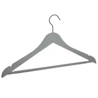 Вешалки для одежды тм VETTA, 3шт, 44,5x23x1см, пластик ABS, софт тач, цвет серый
