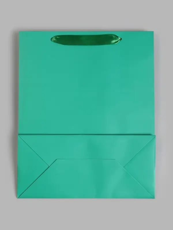 Пакет подарочный ламинированный &laquo;Зелёный&raquo;, 26&times;32&times;12 см